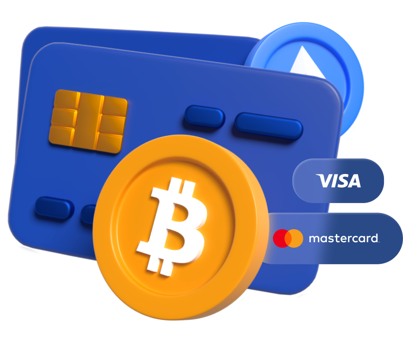 Buy cryptocurrency using a bank card
